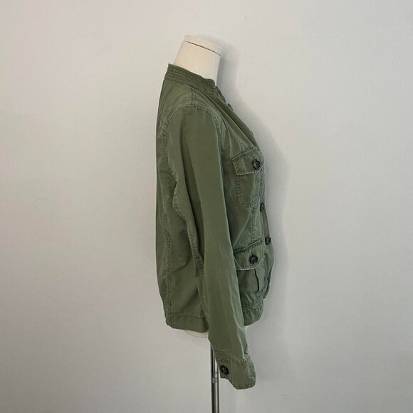 Banana Republic Womens Olive Green Utility Jacket Womens Size Medium - Picture 2 of 5
